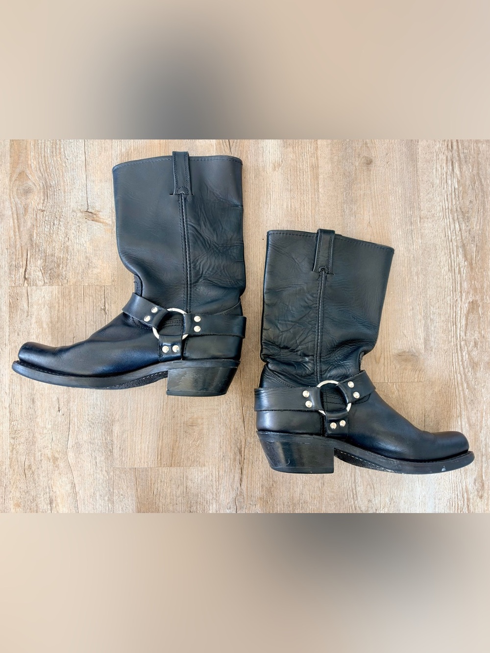 Vintage Frye Harness Boots Resoled 10M - Picture 3 of 12